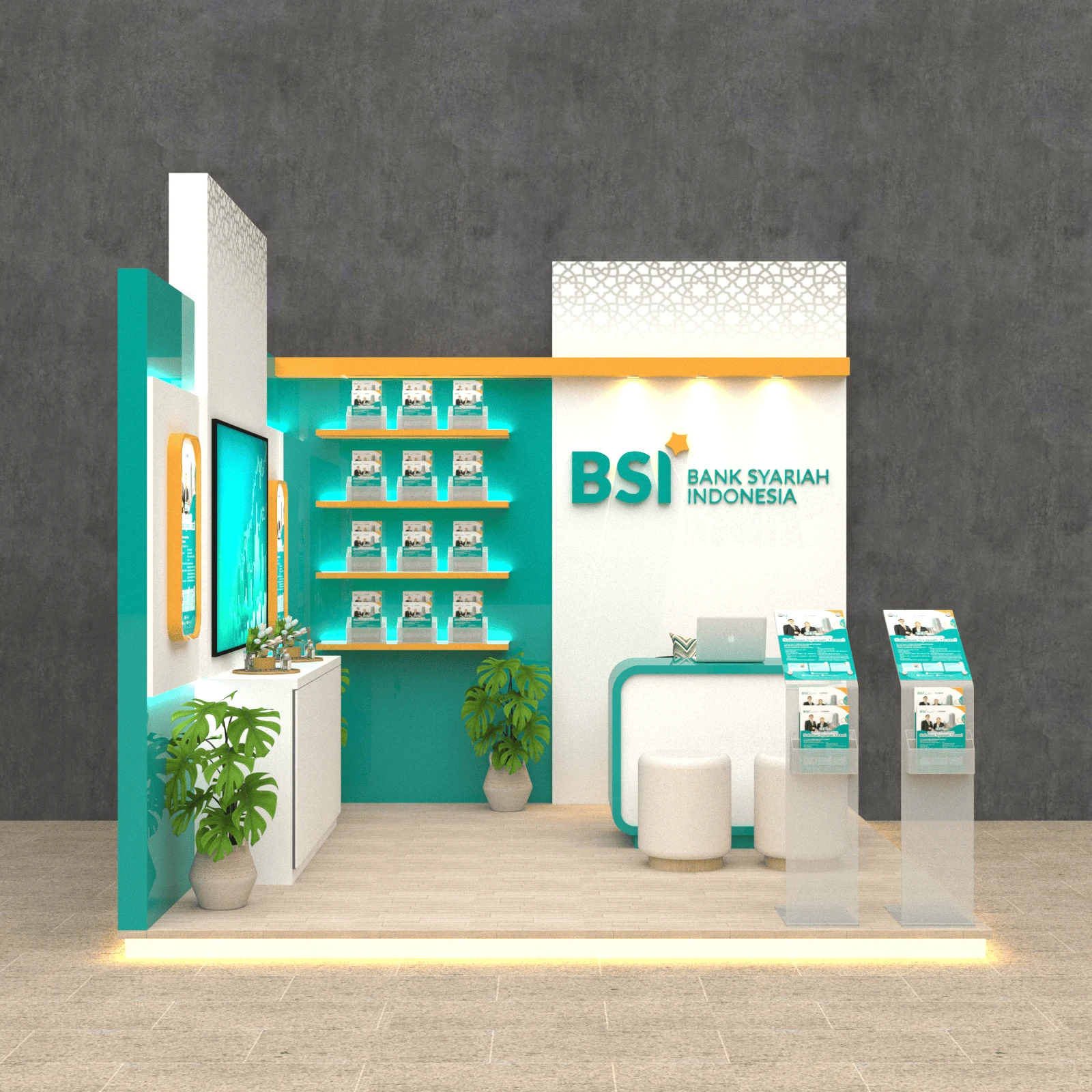 Desain Booth Pameran 3D Exhibition Mewah - AFARCHITECT.ID
