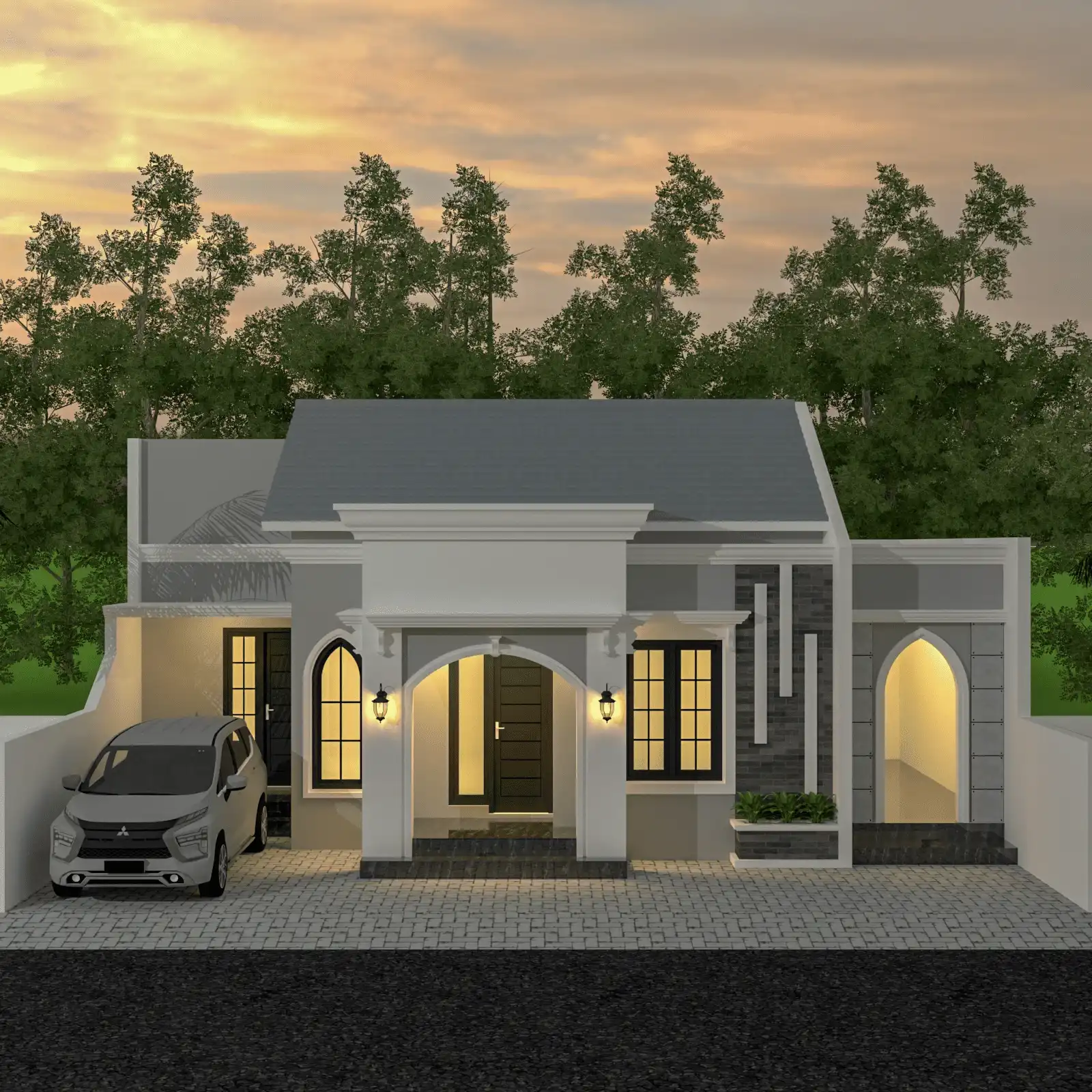 Desain Rumah Minimalis Modern Tropis Pati - AFARCHITECT.ID